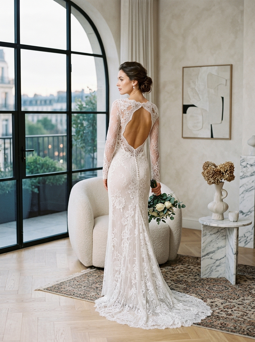 The Clara 90s Bias-Cut Slip Column - Front View